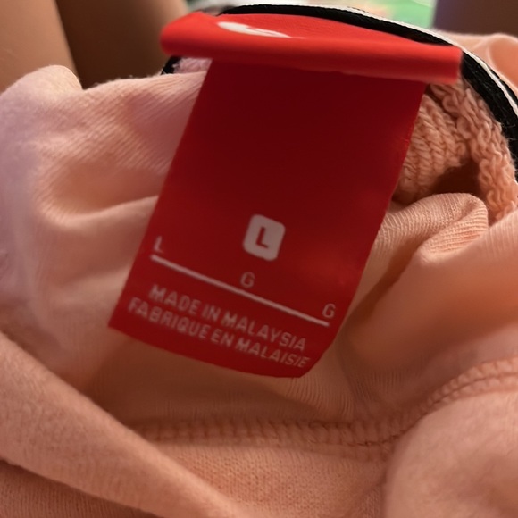 Girls Nike Sleeveless Hoodie with Turtleneck Pink and Gold - Picture 9 of 9